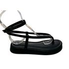 Sandália Flatform Preto Via Uno 803034