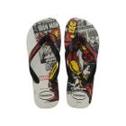 Sandália Havaianas Chinelo Top Marvel Classics Cinza Gelo