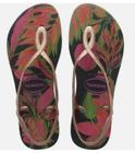 Sandália havaianas luna print berinjela