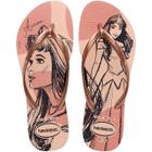 Sandalia Havaianas Princesas Fc - feminino - rosa e dourado