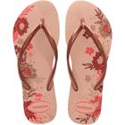 Sandalia Havaianas Slim Org Rosa Bal Dourado 39/40