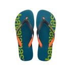 Sandália Havaianas Top Logomarca HighTech Infantil - Azul