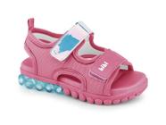 Sandália Infantil BIBI Luz Led Summer Roller Light Fechado Feminino