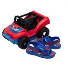 Sandália Infantil Grendene Homem Aranha Buggy Azul