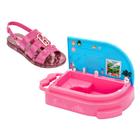 sandália infantil Grendene Kids Barbie Spa