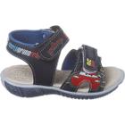 Sandália Infantil Masculina Papete Relâmpago Mcqueen Azul Marinho