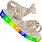 Sandalia Infantil Menina Com Led Colorido Confortavel