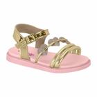 Sandália Infantil Menina Molekinha Glamour Premium- Dourado