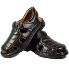 Sandália Masculina Couro Resistente Conforto Casual