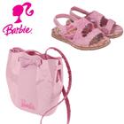 Sandalia Menina Com Bolsa Barbie Flowers Bag 22749