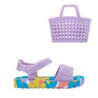 Sandália Mini Melissa + Bolsa Imagine Baby Lilas Azul Nova