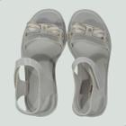 Sandália Mini Melissa Charming Infantil Branco e Dourado