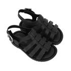 Sandália Mini Melissa Flox Baby Rosa Preto Opaco