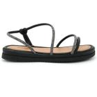 Sandalia Mississipi Feminino MI711 Papete Flatform Brilho