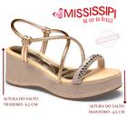 Sandalia Mississipi Original Plataforma Flatform Anabela Strass