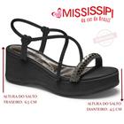 Sandalia Mississipi Original Plataforma Flatform Anabela Strass