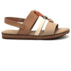 Sandalia Modare 7141.144 Flatform Pedraria Conforto Elastico Feminino