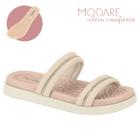 Sandalia Modare Original Papete Strass Rasteira Slide Lancamento Conforto Estilo