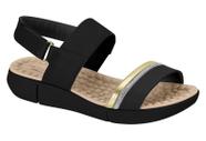 Sandalia Modare Ultra Conforto Feminina PRETO/DOURADO