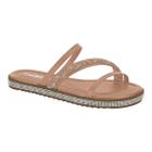 Sandalia Moleca 5483.107 Salto Baixo Papete Macia Flat Feminino