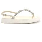 Sandalia Moleca 5499.100 Papete Dedo Plataforma Flatform Feminino