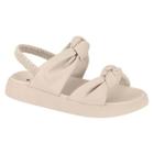 Sandália Moleca Com Elástico Flat Fashion Confort Feminino Adulto Ref 5469.112