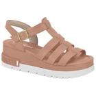 Sandalia Moleca Feminina Papete Fisherman Flatform