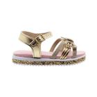 Sandalia molekinha 2724.112 dourado feminino