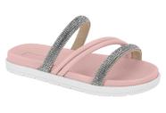 Sandalia papete com strass infantil molekinha - 2352107