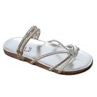 Sandalia papete feminina 2 em 1 cl flat - bk342