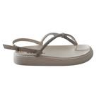 Sandalia Papete Feminina Moleca De Dedo Tiras Strass Plataforma Branco Off 5499.100