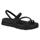 Sandalia Papete Feminina Moleca Tratorada Anabela Flatform Lisa