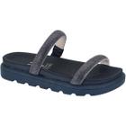 Sandália Papete Flatform Strass Tendência Verão 6459.110 Vizzano Marinho