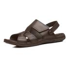 Sandalia Papete Masculina Casual Couro Pegada 133304