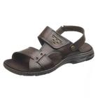 Sandalia Papete Masculina Conforto Couro Pegada 530653
