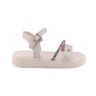 Sandália Papete Menina Kidy Mini Flat Form com Strass