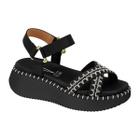 Sandália Papete Vizzano Flatform 6519.102 Feminino Preto