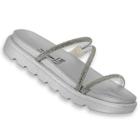 Sandalia Papete Vizzano Original Feminina Rasteira Flat Papete Rasteira Chinelo Slide Conforto Rasteirinha