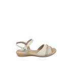 Sandalia Piccadilly Feminina Anabela Baixo Fivela Macia Leve Confortavel