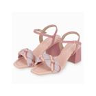 Sandalia Piccadilly Salto Bloco Medio 626020 Blush