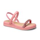 Sandália Pink Cats Flatform Cristal V3611 Rosa