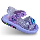 Sandália Que Pisca Disney Led Grendene Kids De Luz Stitch 23159