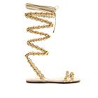 Sandália Rasteira Creme Cecconello 2048001-4