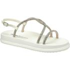 Sandalia Rasteira Dakota Original Feminina Sandalia Flatform Casual Tiras Com Brilho Conforto Fecho Fivela Fashion Lancamento