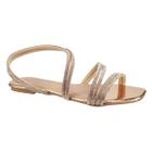 Sandália Rasteira Flat Isis Godiva Cobre 334009