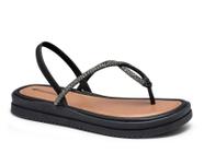 Sandalia Rasteira Mississipi Original Feminina Casual Flatform Conforto Rasteirinha Tiras Com Brilho Calce Facil Dia A Dia