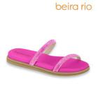 Sandália Rasteirinha Feminina Beira Rio Slide Tira Strass Conforto Casual