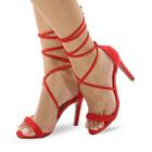 Sandalia Fino T Vermelho em Promoção no Magazine Luiza