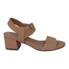 Sandália Salto bloco Modare elastico calce facil
