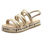 Sandalia Slide Anabela Plataforma Sua Cia 8255v23.14350